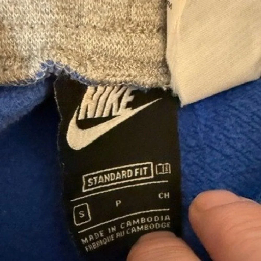 Nike Sweatpants Boys Small Blue Grey Green Logo Graphic Jogger Fleece Activewear